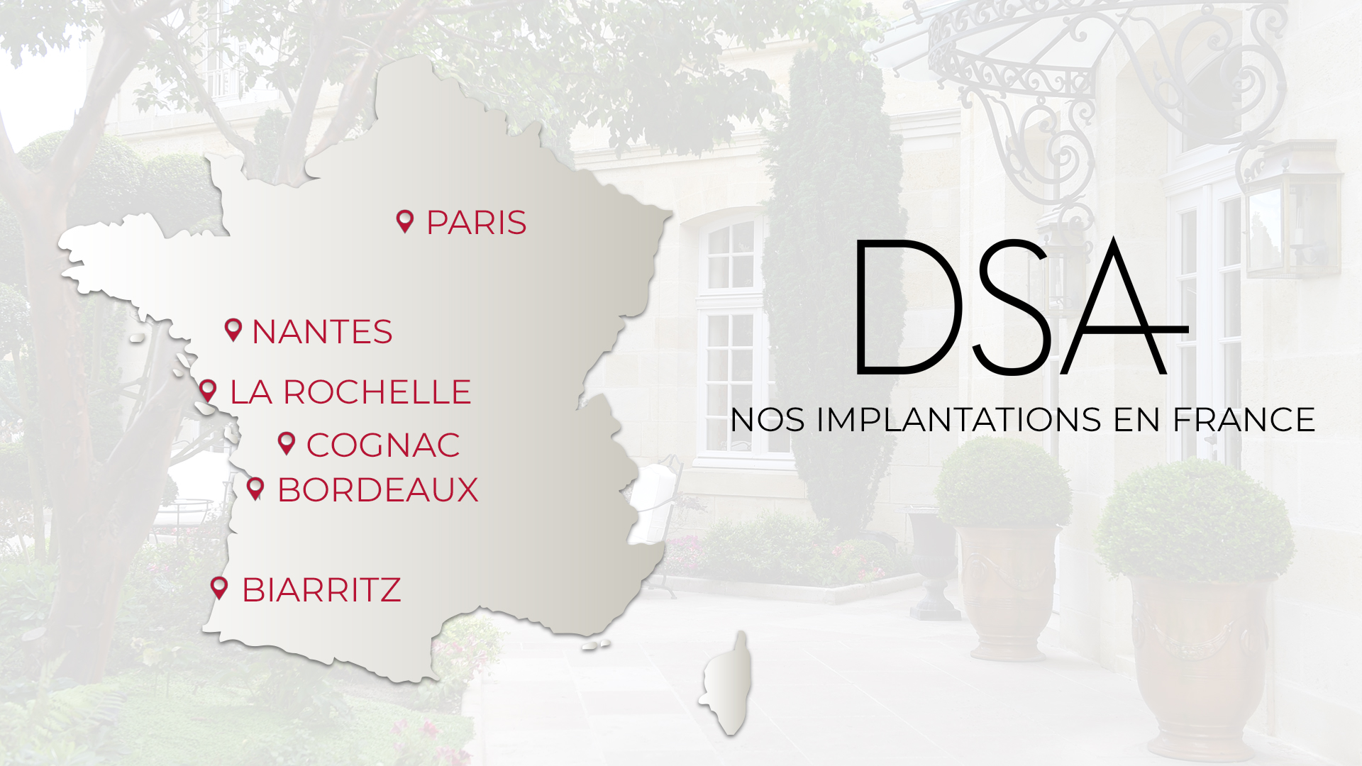 Implantations de DSA en France